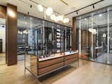 Central island in master wardrobe.