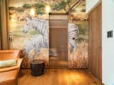 See through sliding door to walk in wardrobe.