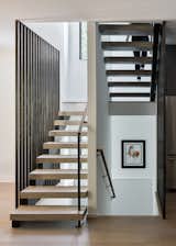 Staircase, Wood Tread, and Metal Railing  Photo 11 of 14 in Modular Modern Farmhouse by Hoke Ley