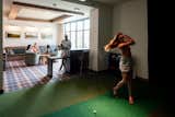 Waterbury House golf simulator room