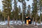 Shed & Studio and Living Space Room Type  Photo 7 of 12 in A Net-Zero Micro Cabin in Colorado Makes a Big Statement About Construction Waste from Magnolia Net Zero Carbon Eco Cabin
