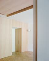 Hallway and Medium Hardwood Floor Entrance Coat Closet  Photo 4 of 14 in Apartment with a Dining Room by Olbos Studio