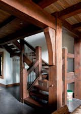 Staircase, Wood Railing, Metal Railing, and Wood Tread Stair  Photo 7 of 27 in Glacier's Edge by Timberbuilt