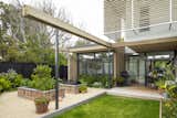 View to morning terrace, study and vegetable garden