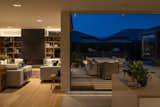 Kitchen view to main courtyard and living