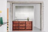 Kitchen, Wood Counter, Metal Cabinet, Pendant Lighting, and Drop In Sink Kitchen  Photo 3 of 17 in Hotel des Monnaies by Beatrice Colaiacomo