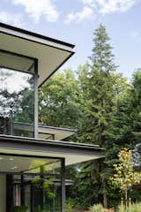 Exterior, Flat RoofLine, House Building Type, and Glass Siding Material Glass-on-glass corner  Photo 12 of 14 in Villa Trompenberg by Desley Hakkert