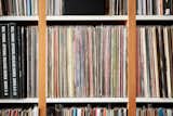 Detail of record shelving