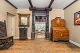 The Welcoming Foyer with Hand-Scraped Herringbone Floors and Intricate Details