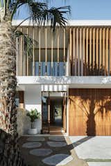 Exterior, Green Siding Material, House Building Type, Beach House Building Type, Wood Siding Material, Flat RoofLine, and Concrete Siding Material Terra Casa Byron Bay - Exterior detail  Photo 5 of 41 in Terra Casa Byron Bay by Davis Architects