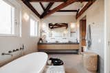Bath Room, Freestanding Tub, Vessel Sink, Wall Lighting, Accent Lighting, One Piece Toilet, and Soaking Tub Master Bathroom   Photo 20 of 30 in Historic Canal Home in Amsterdam by Amy Deutcher
