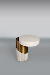 Table Lighting The textured cylindrical base of this side table makes way for the pristine circular tabletop which expressly invites you to make use of it every time you turn the corner in your living room.  Photo 5 of 8 in CONSUELO Collection of Klasse India by klasse India