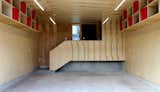 View with Garage Door Open