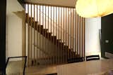 View of the feature stair from the dining table.