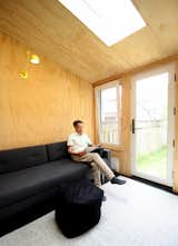 Plywood is used to create a rustic environment.