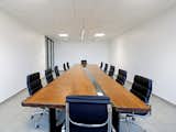 Meeting room with an amazing Afzelia wood top