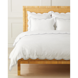 Serena & Lily Scallop Sateen Duvet Cover