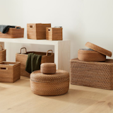 West Elm Modern Weave Rattan Baskets