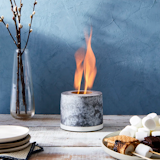 Food52 FLÎKR Fire Personal Concrete Fireplace