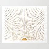 Society6 Let The Sunshine In Art Print by Modern Tropical