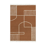 Prabal Gurung x Rugs USA Brown SoHo Tasseled Wool Area Rug, 8' x 10'