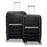 Samsonite Freeform Hardside Expandable Luggage with Spinners, Black, 2-piece Set