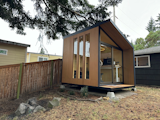 The WorkPod is available in five designs ranging between 80 and 105 square feet. The lineup includes two models that switch between battery and solar power.