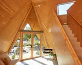 The insulated panels are aerodynamic in nature; the geometric shape offers extra protection against fire.