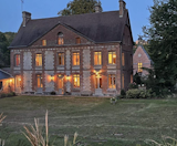 Outdoor Night view of the manor  Photo 4 of 7 in Lisors House by Gustave Sannié