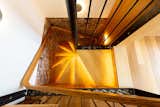 Spiral staircase to the mezzanine