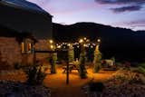 Pergola sparkling at night