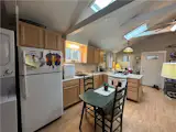 Before: The dated kitchen lacked counter space.