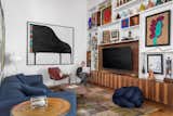 Living Room, Medium Hardwood Floor, Floor Lighting, Chair, and Sofa  Photo 6 of 21 in Barhaus on Elder by HK Architects