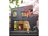 Exterior, Wood Siding Material, House Building Type, and Shed RoofLine Rear elevation of "black in back" house addition.  Photo 11 of 11 in Black in Back House by Nadia Cannataro