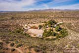 An aerial view of the 10-acre ranch surrounded by Catalina State Park near Tucson, Arizona.