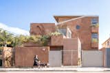 Exterior, Brick Siding Material, House Building Type, Shed RoofLine, and Metal Roof Material Facade 02  Photo 3 of 15 in Casa Estudiantes by Brutal Arquitectura