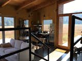 Looking into the kitchen from the mezzanine.