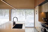 The windows are 6'-8" high creating a human scaled space in front of them.