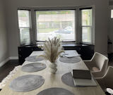 Dining room and sitting nook before 