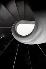 Metal spiral staircase 