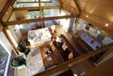 View down into living area from the loft  Photo 13 of 18 in House Russel by KLG Architects