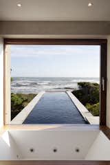 View out from main en-suite towards the ocean over the lap pool 