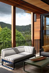Outdoor, Vertical Fences, Wall, Wood Patio, Porch, Deck, Wood Fences, Wall, Decking Patio, Porch, Deck, and Metal Fences, Wall deck  Photo 3 of 16 in Whangārei House by Herriot Melhuish O'Neill Architects