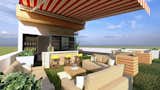 A Stunning Bar overlooked by French Awnings create a magnificent display at the terrace.