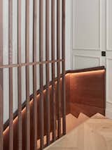 Staircase, Wood Railing, and Wood Tread Stair fins and Panelling Details   Photo 5 of 20 in Knightsbridge Apartment by Georgios Apostolopoulos