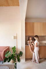 Kitchen, Undermount Sink, Granite Counter, Concrete Floor, Floor Lighting, and Wood Cabinet  Photo 4 of 12 in Casa Mariela by Viva | Casas Sostenibles