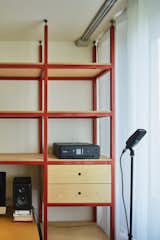 Office, Shelves, and Study Room Type  Photo 5 of 17 in Apartment in large panel system building by Mária Maninová