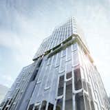 Unit type bamboo curtain wall  Photo 10 of 16 in Humane Vertical Community Adorned with Greenery by Aedas