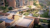 Public space connected with the nature  Photo 3 of 8 in Aedas Consortium Wins The Shenzhen Yulong District Urban Design Competition by Aedas