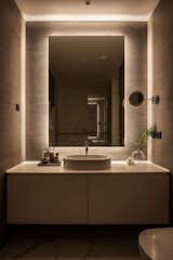 Bath Room, Ceramic Tile Floor, Vessel Sink, Recessed Lighting, Tile Counter, and Full Shower  Photo 13 of 22 in Designing a Lifestyle: Where Interior Design Meets Individuality by Senko Architects